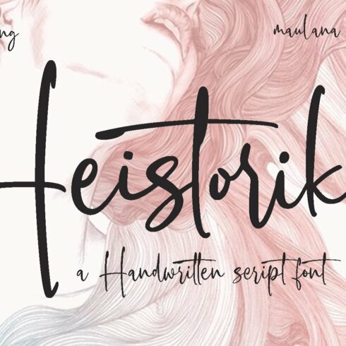 Heistorika Signature Script Font cover image.