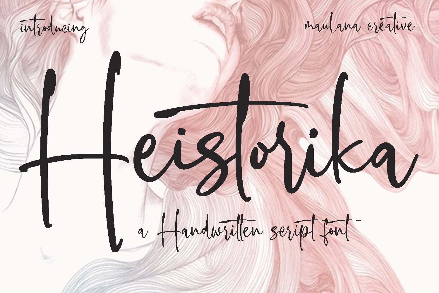 Heistorika Signature Script Font cover image.