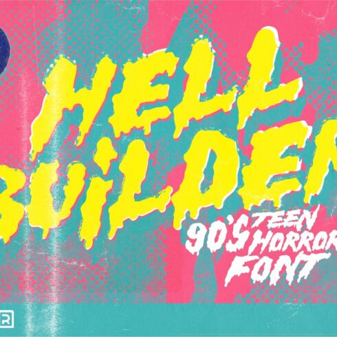 Hell Builder - 90's Teen Horror Font cover image.
