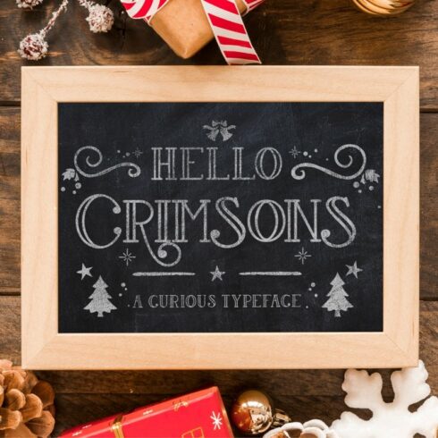 HELLO CHRIMSONS | Curious Typeface cover image.