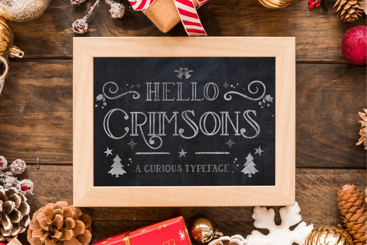 HELLO CHRIMSONS | Curious Typeface cover image.