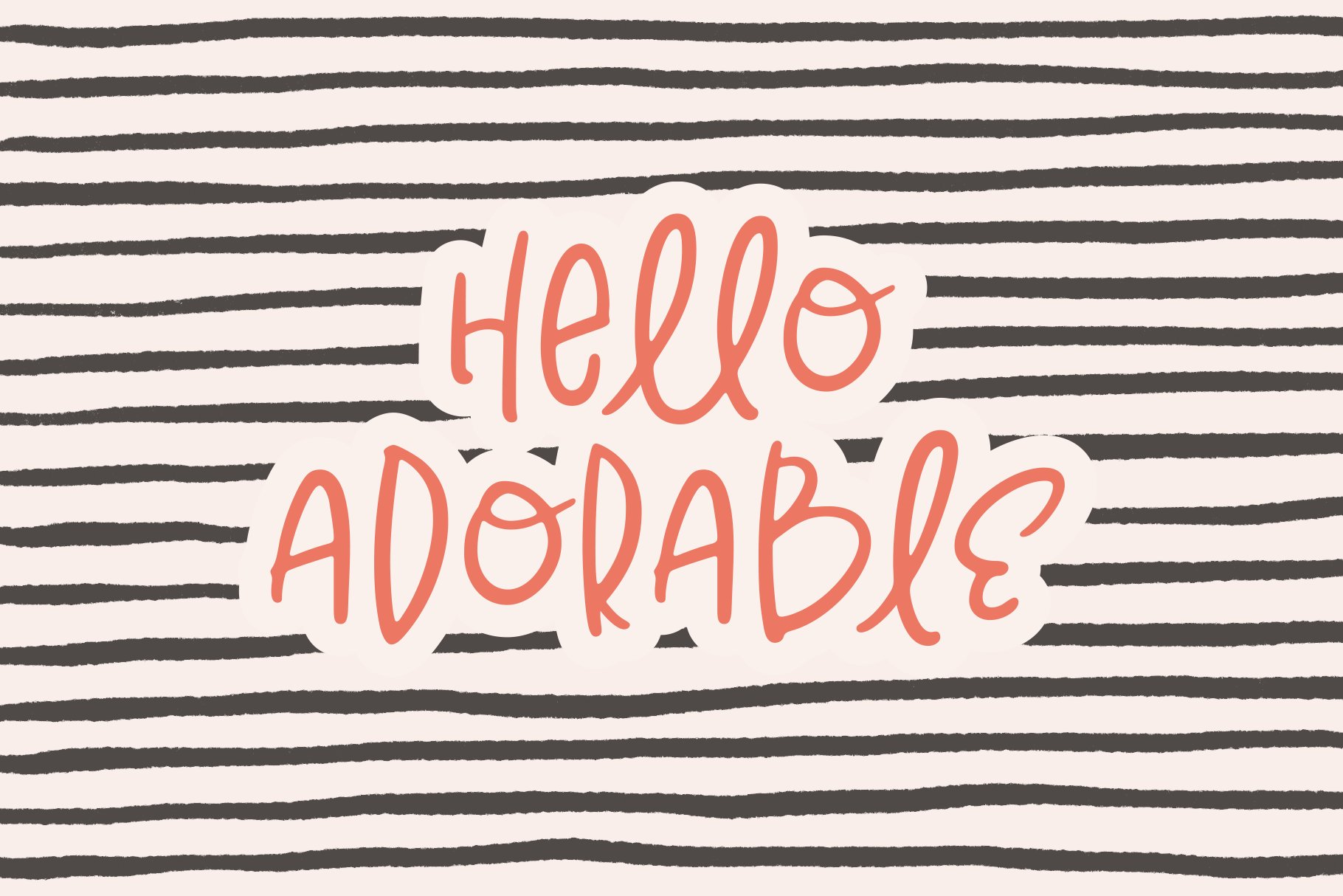 Hello Adorable | Cute & Quirky Sans cover image.