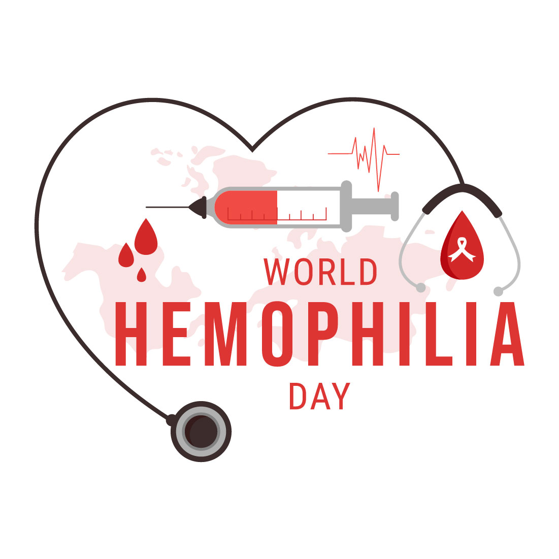 14 World Hemophilia Day Illustration preview image.