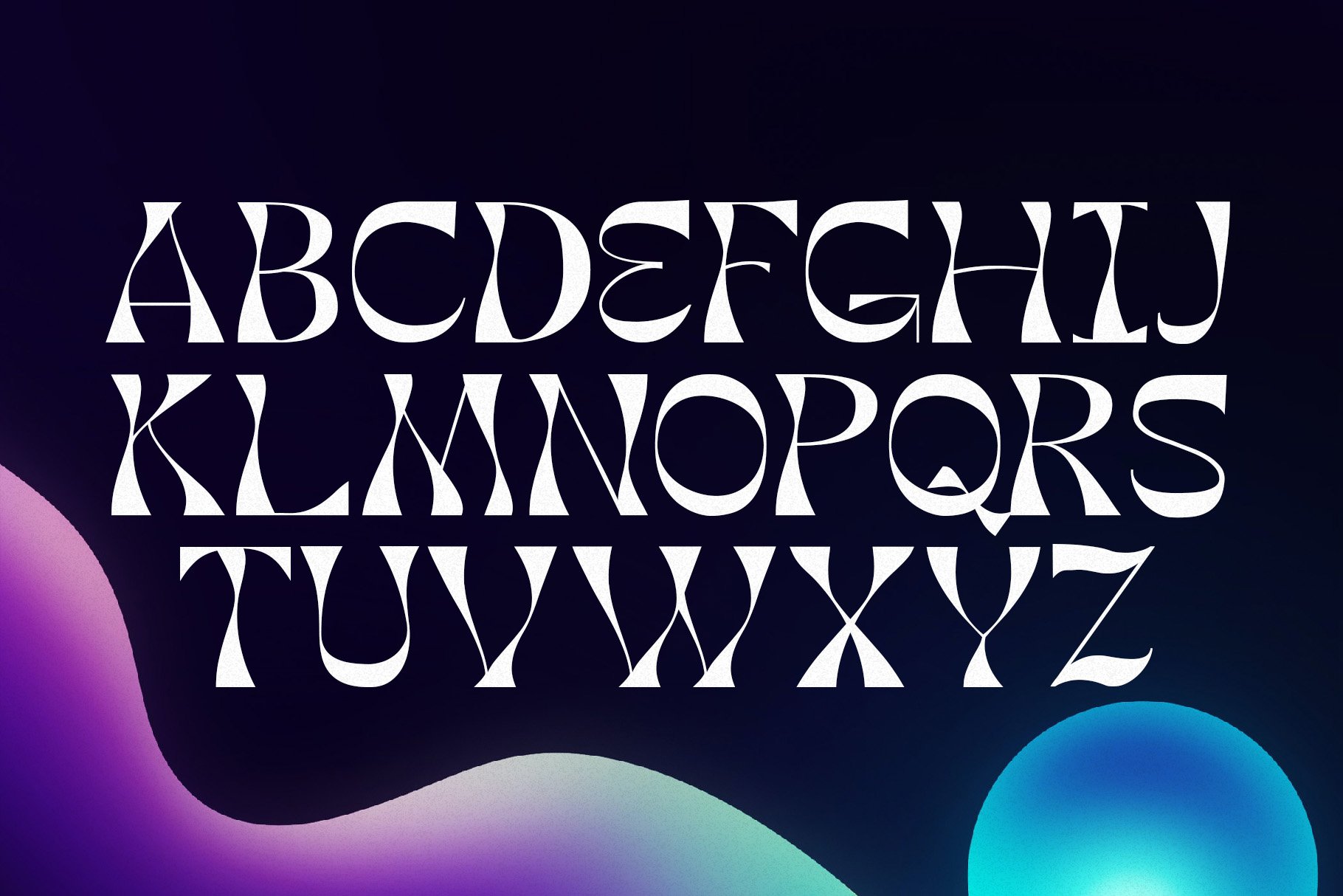 Hendrix Display Typeface preview image.