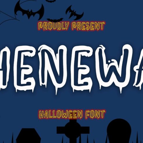 HENEWA - Halloween Font cover image.
