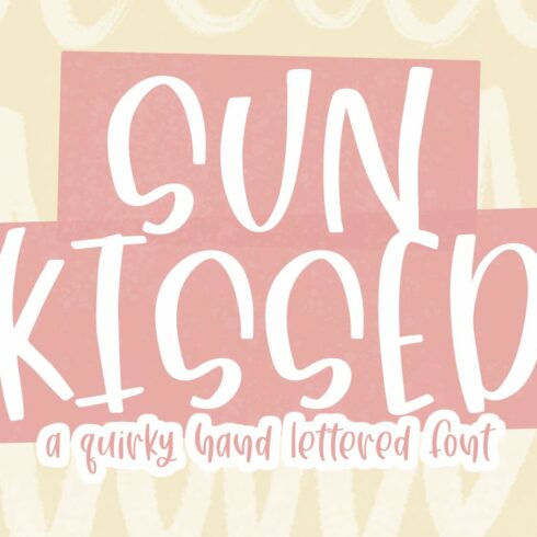 Sun Kissed Hand Lettered Font cover image.