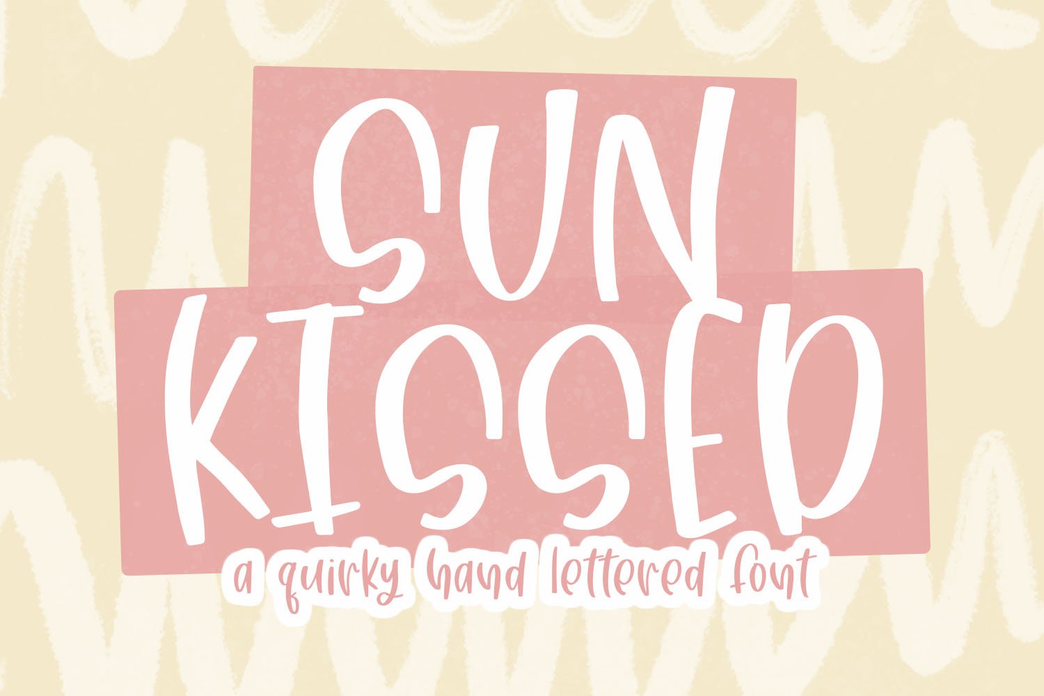 Sun Kissed Hand Lettered Font cover image.