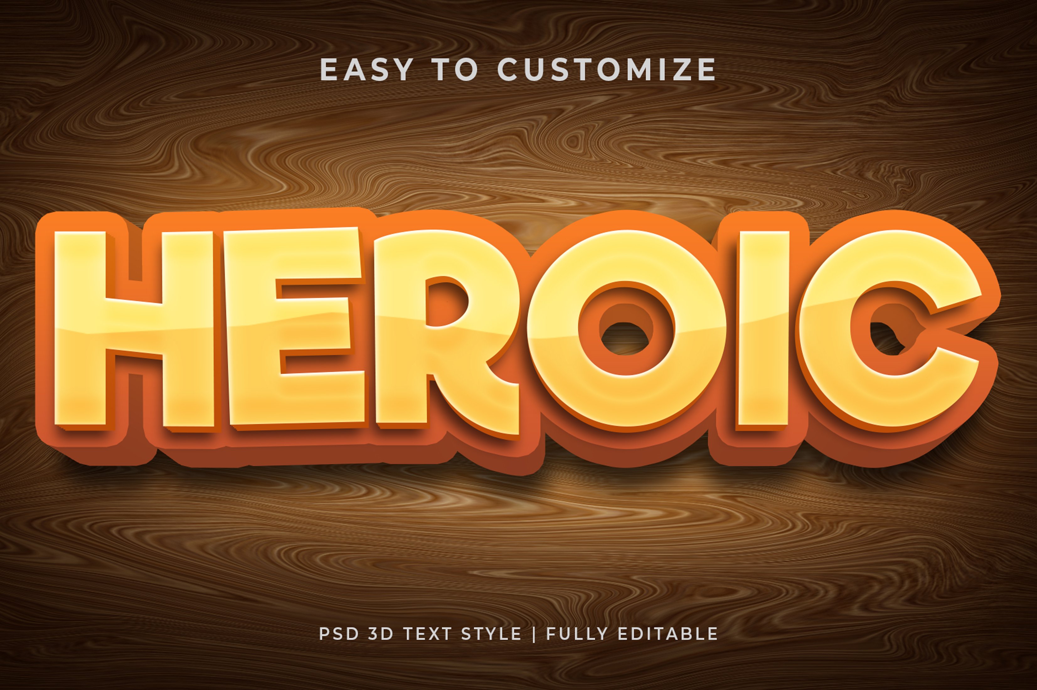 Text Style Effect Mockup on Woodcover image.