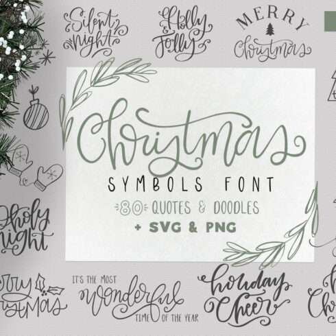 Christmas Symbols Font - Volume 2 cover image.