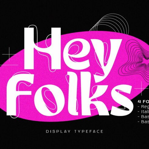 Hey Folks - Display Typeface cover image.