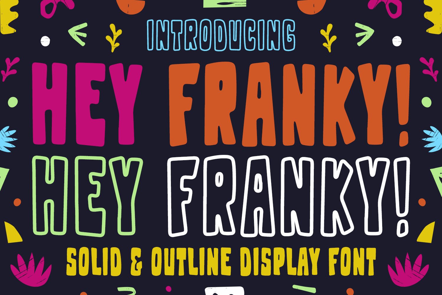 Hey Franky - Fun Display Font – MasterBundles