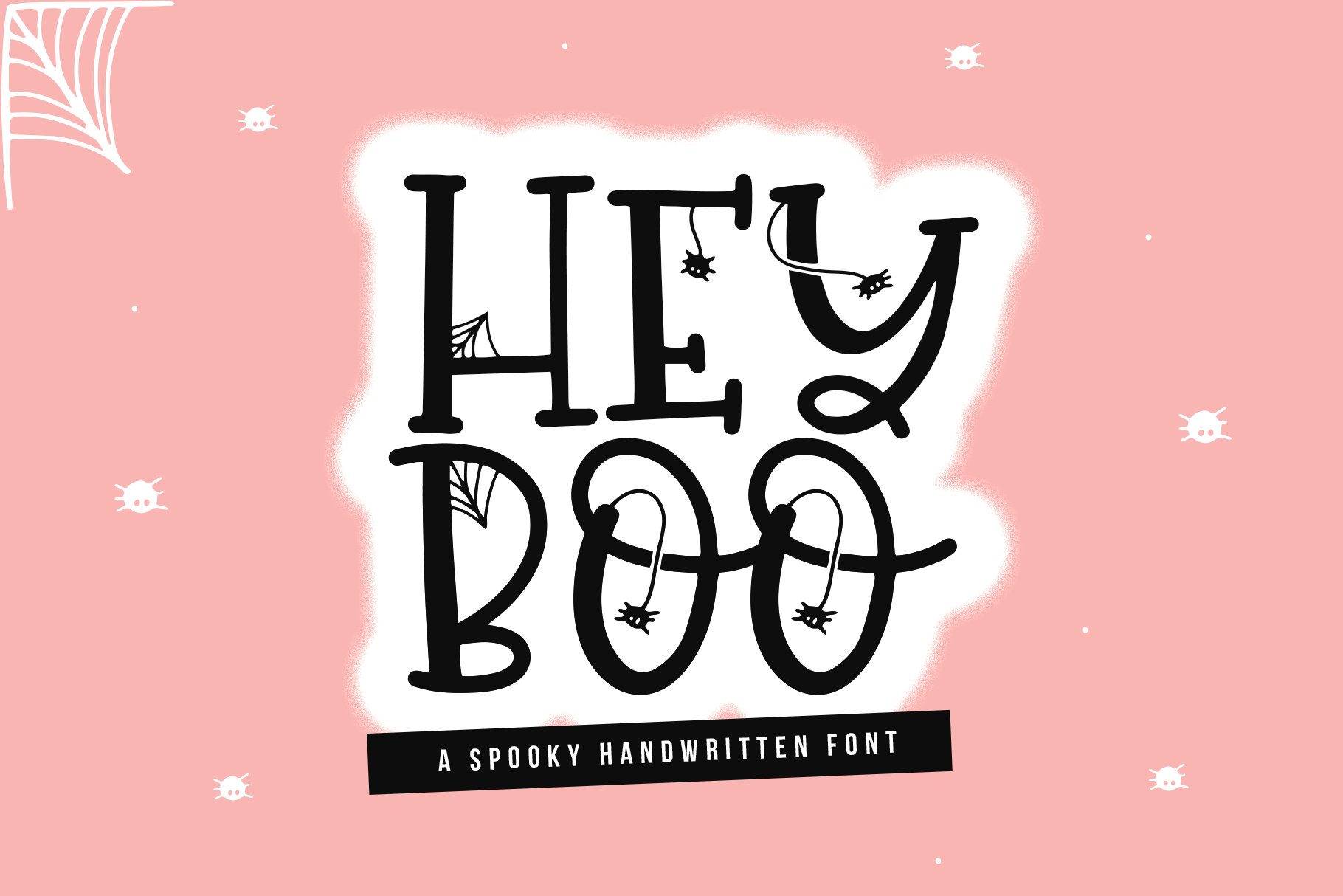 Hey Boo - Spooky Halloween Font cover image.