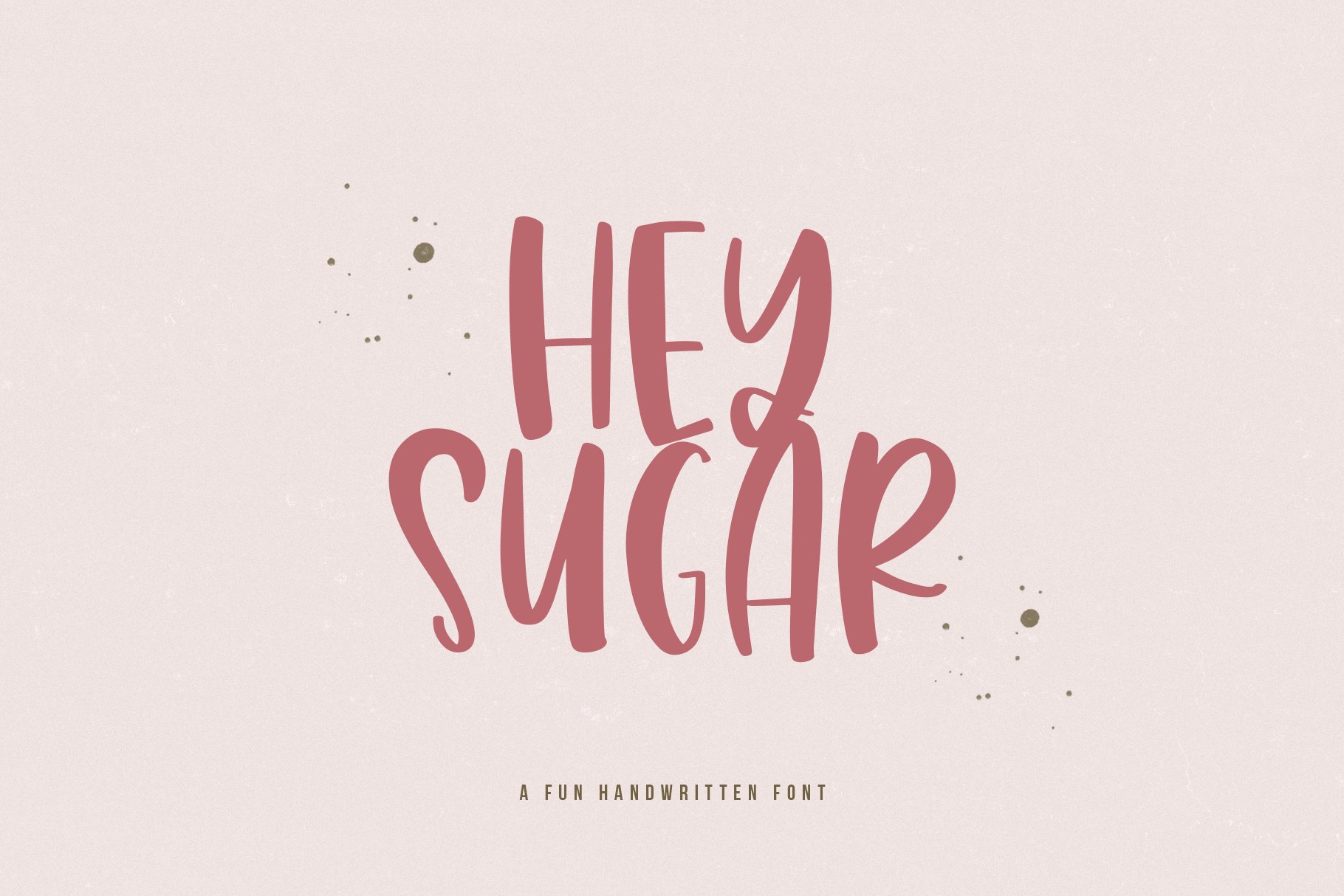 Hey Sugar | Fun Handwritten Font cover image.