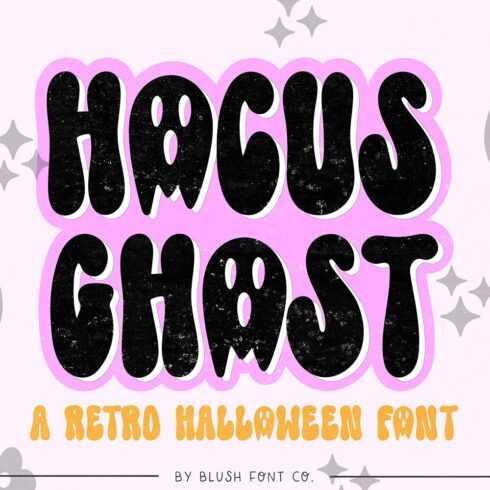 HOCUS GHOST Retro Halloween Font cover image.