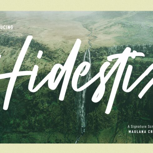 Hidestix Handwritten Font cover image.