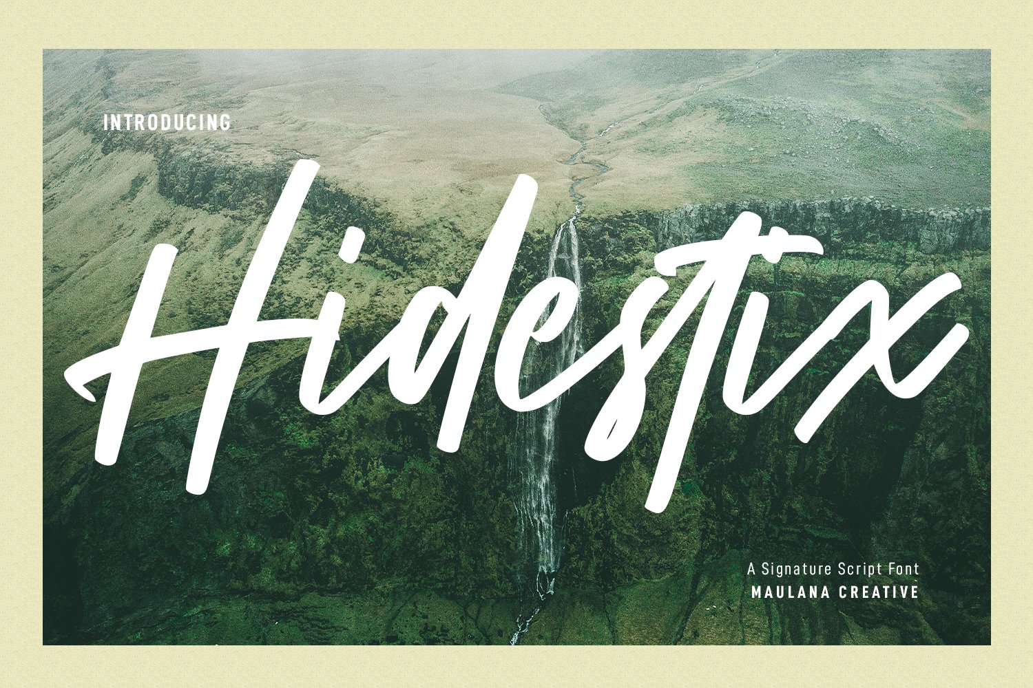 Hidestix Handwritten Font cover image.