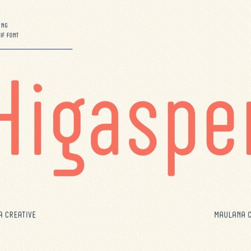 Higasper Clean Sans Font cover image.