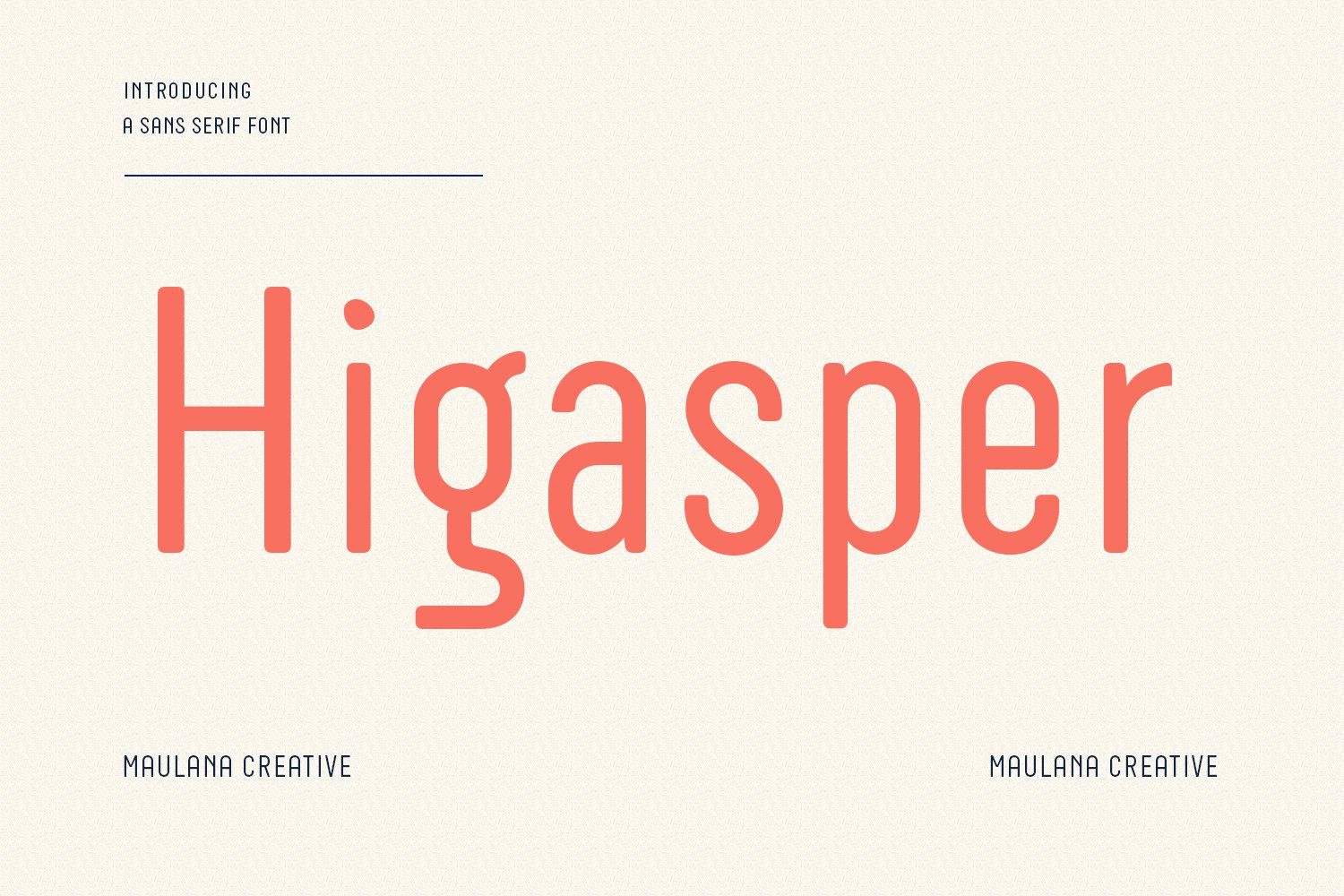 Higasper Clean Sans Font cover image.