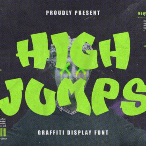 High Jumps - A Graffiti Display Font cover image.