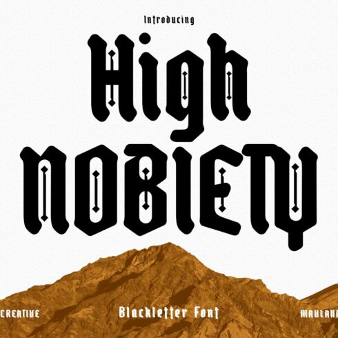 High Nobiety Modern Blackletter Font cover image.