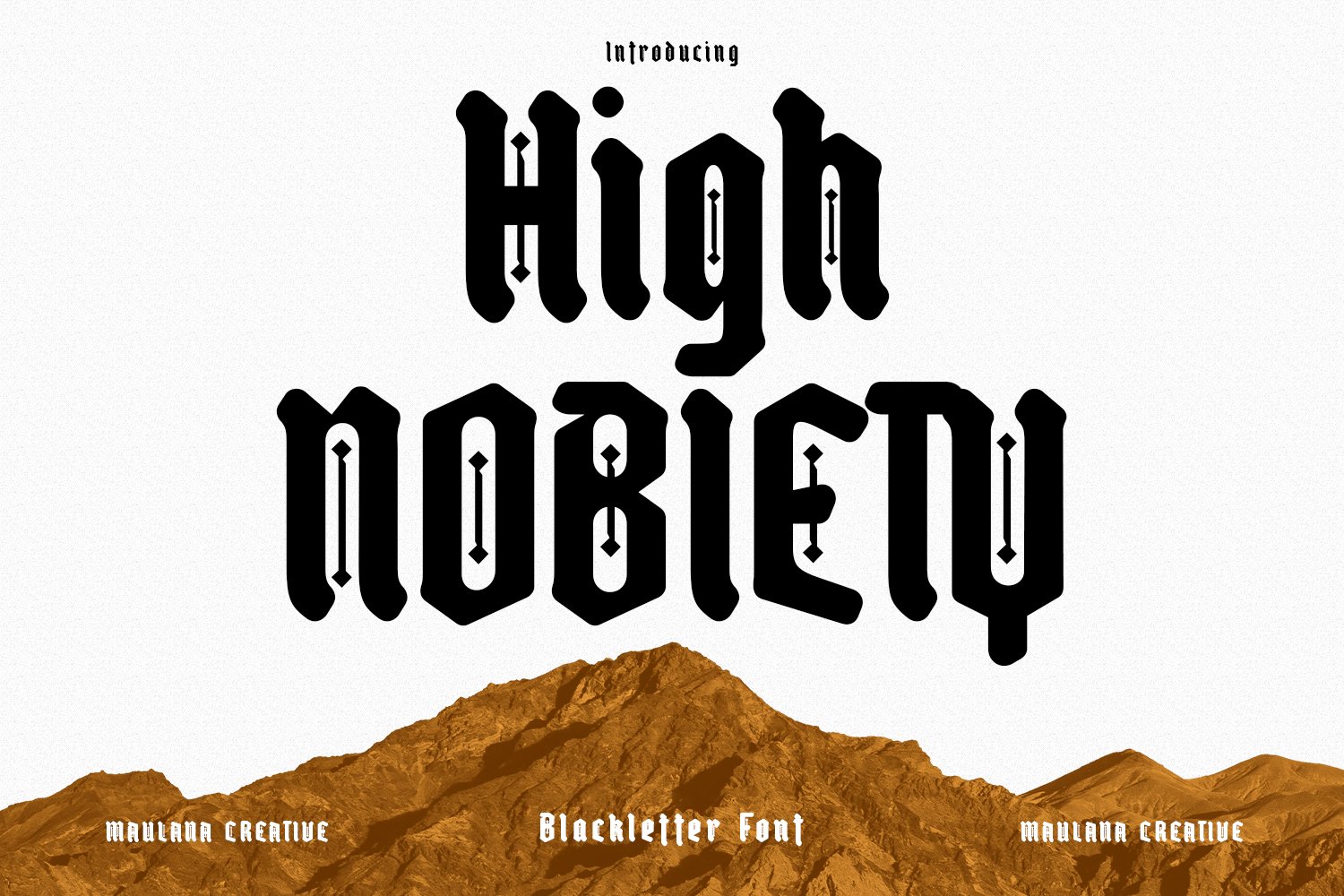 High Nobiety Modern Blackletter Font cover image.