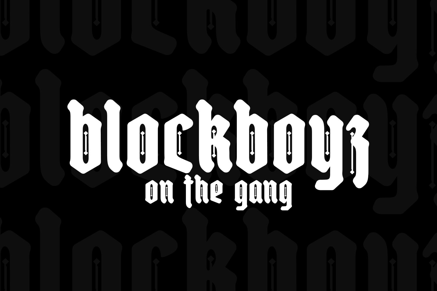 High Nobiety Modern Blackletter Font preview image.