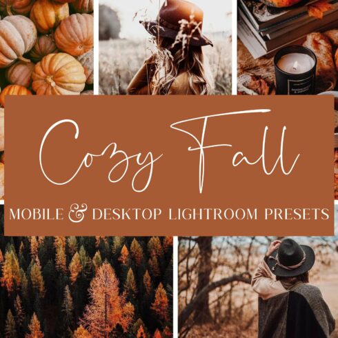 10 COZY FALL LIGHTROOM PRESETScover image.