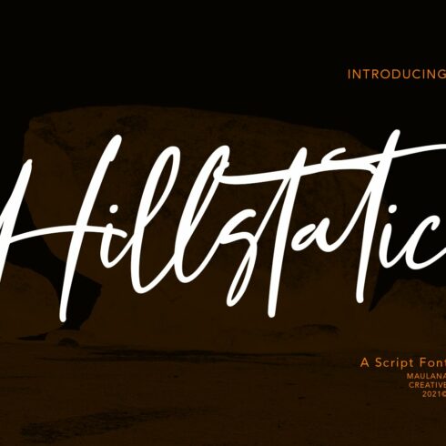 Hillstatic Script Font cover image.