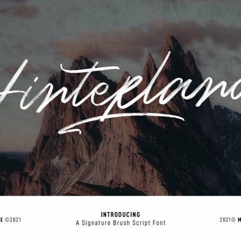 Hinterlands Signature Brush Font cover image.