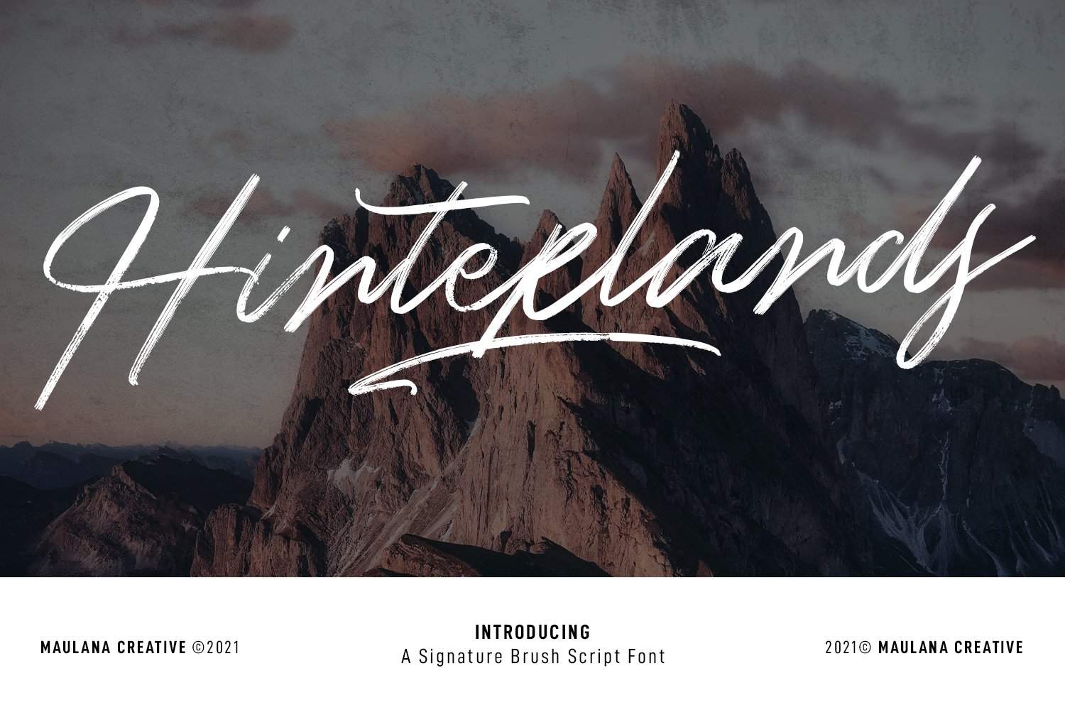 Hinterlands Signature Brush Font cover image.