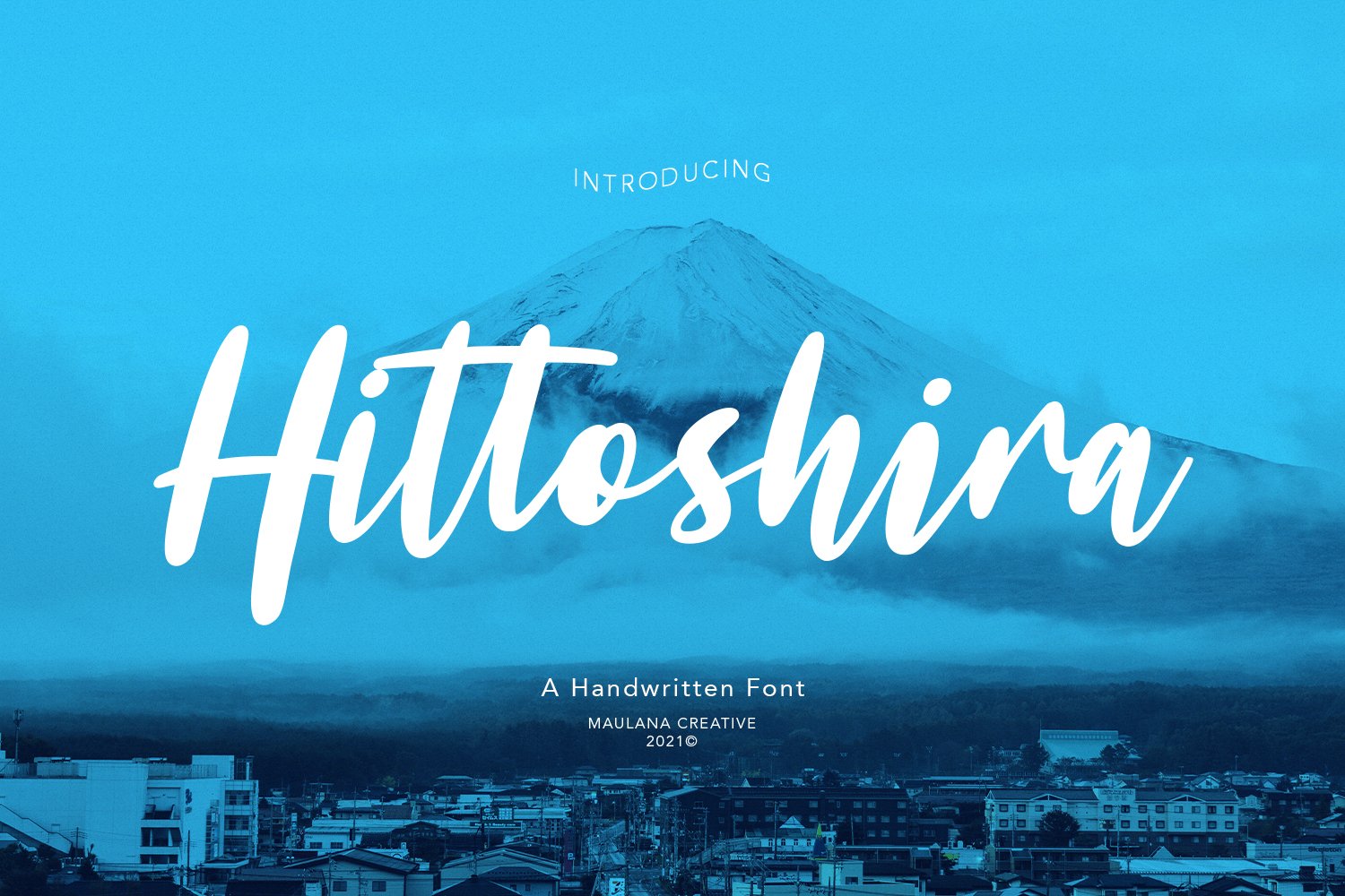 Hittoshira Handwritten Script Font cover image.