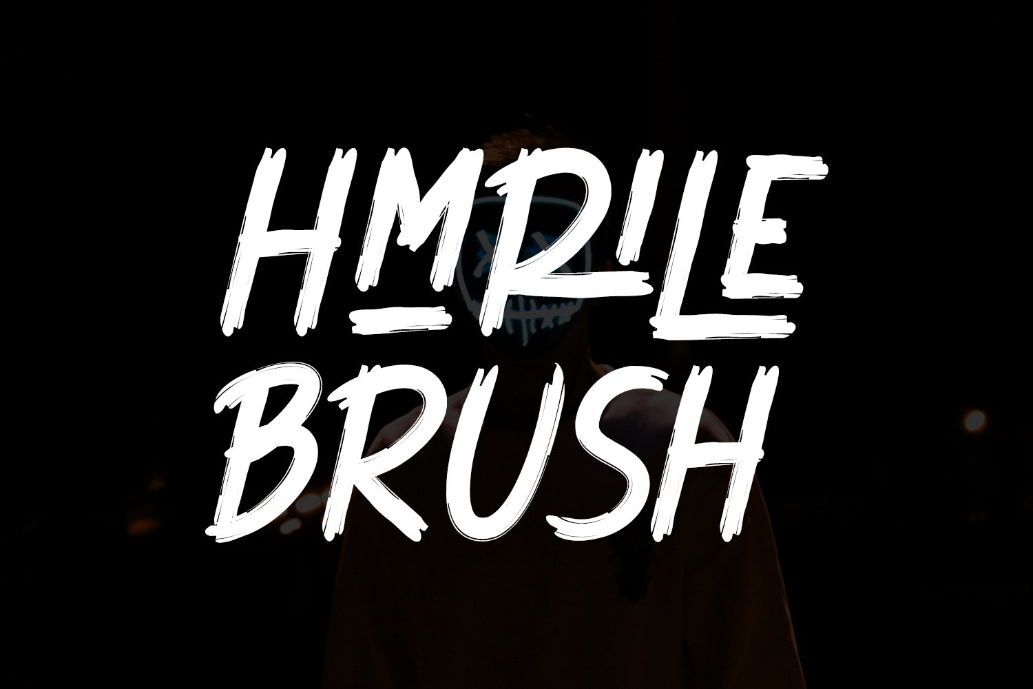 Hmrile Brush Font cover image.