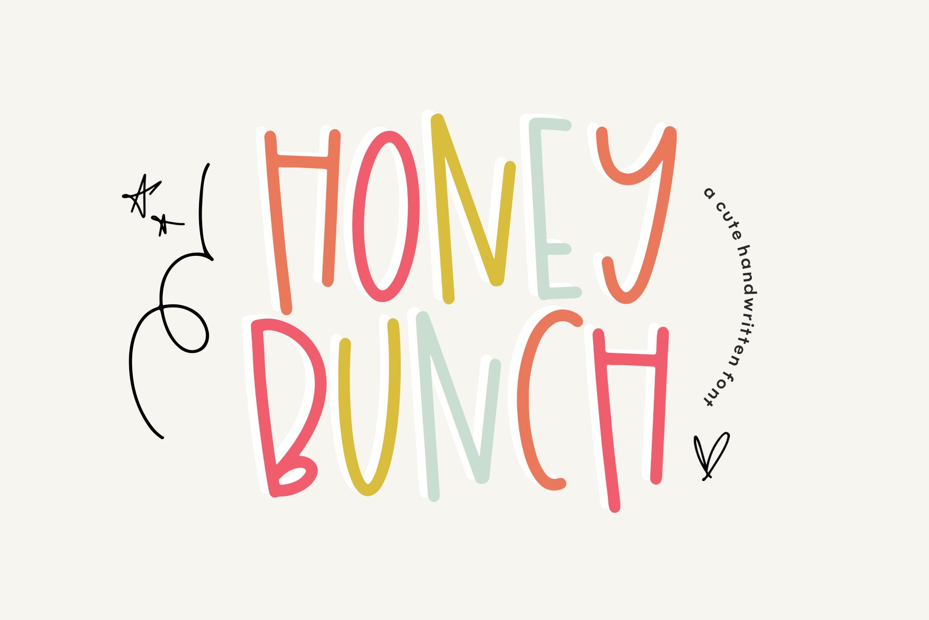 Honey Bunch | Font with Extras cover image.