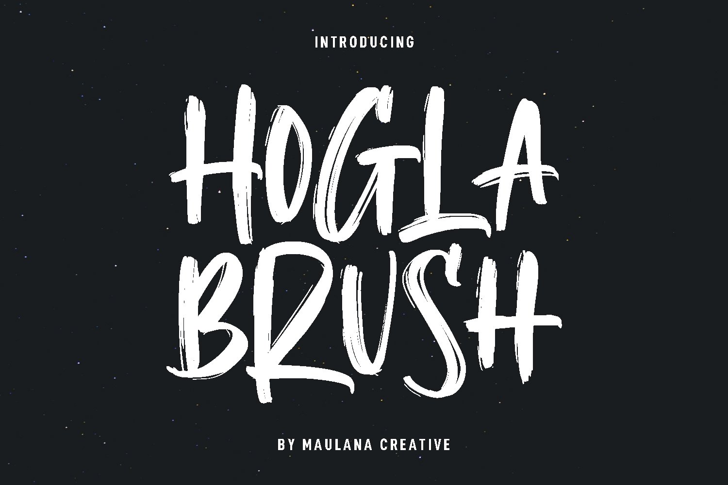 Hogla Brush Font cover image.