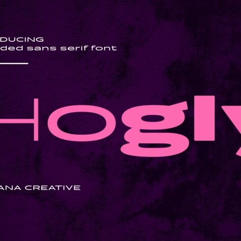 Hogly Extended Sans Serif Font cover image.