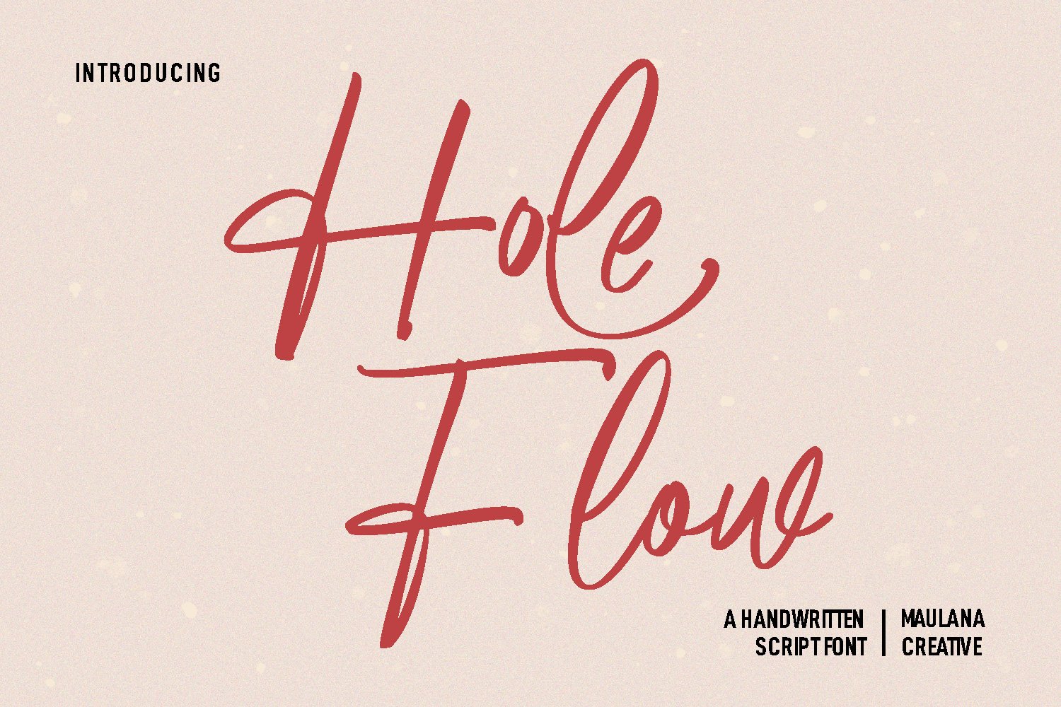 Holeflow Signature Script Font cover image.