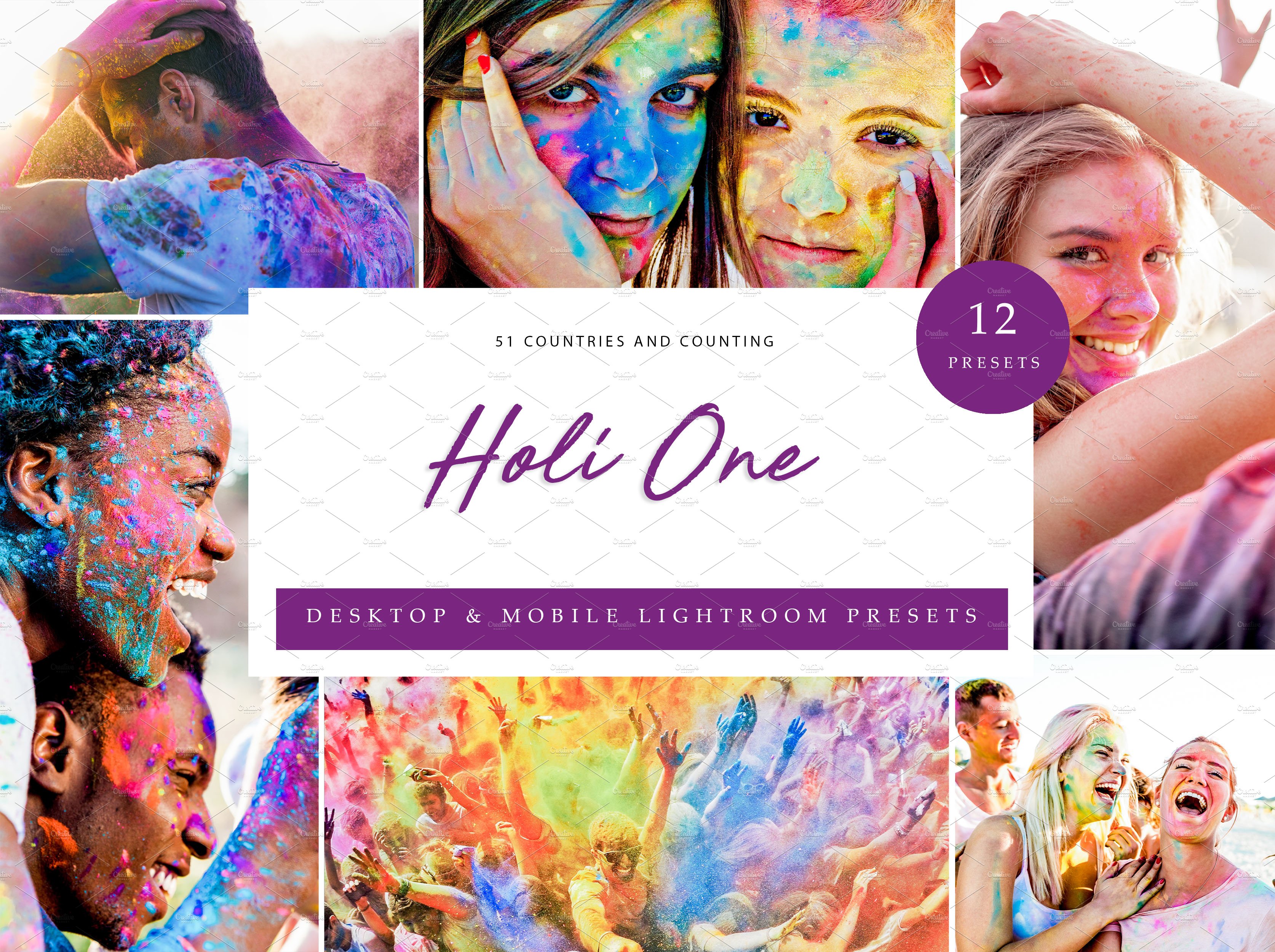 12x Lightroom Presets, Holi Onecover image.