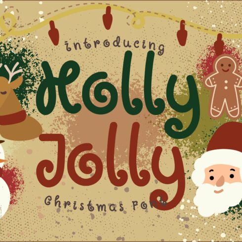 Holly Jolly Font cover image.