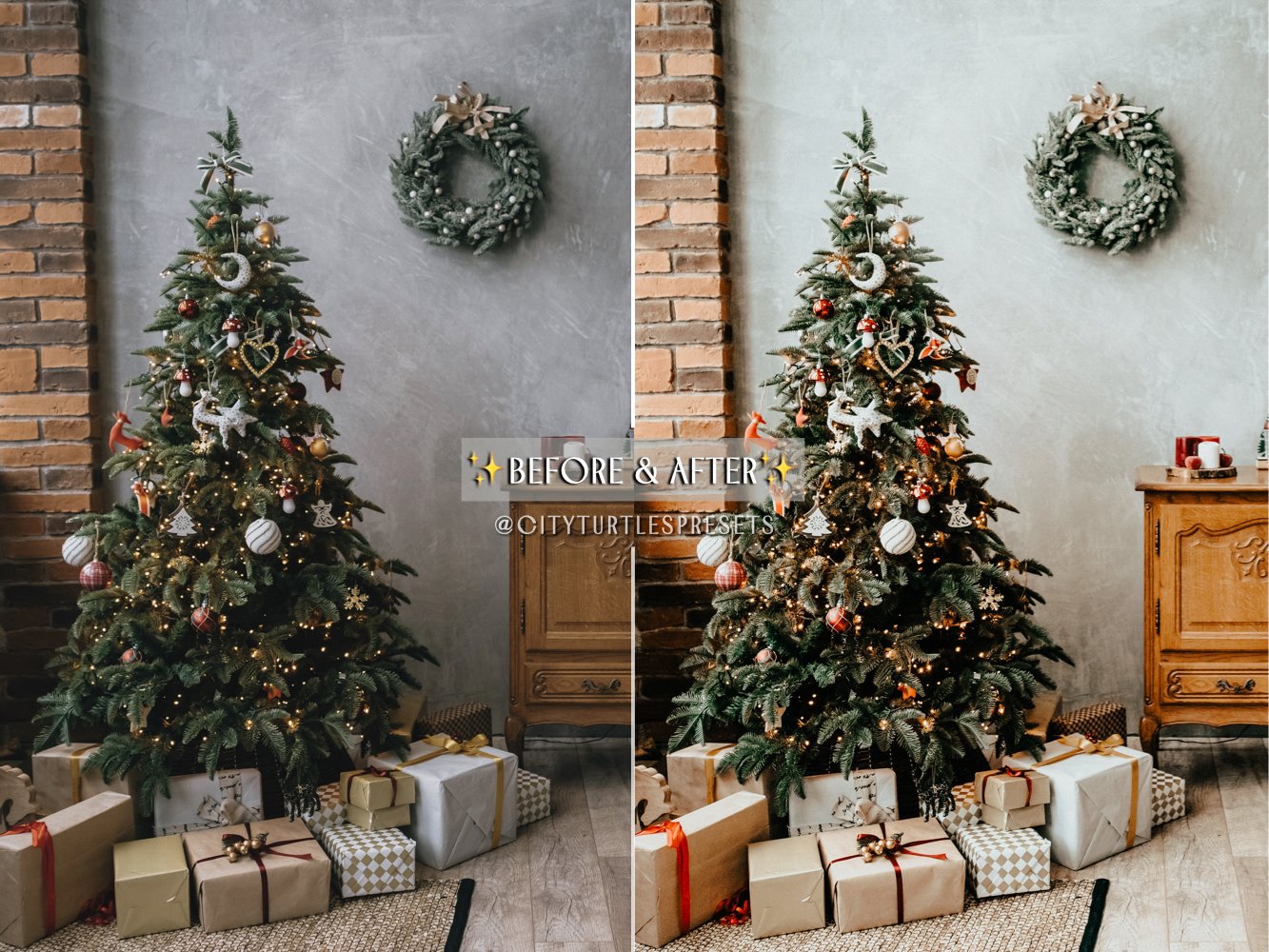 holly moody christmas rich vibrant holiday lightroom presets photography mobile filters desktop outdoor rustic cozy preset 8 348