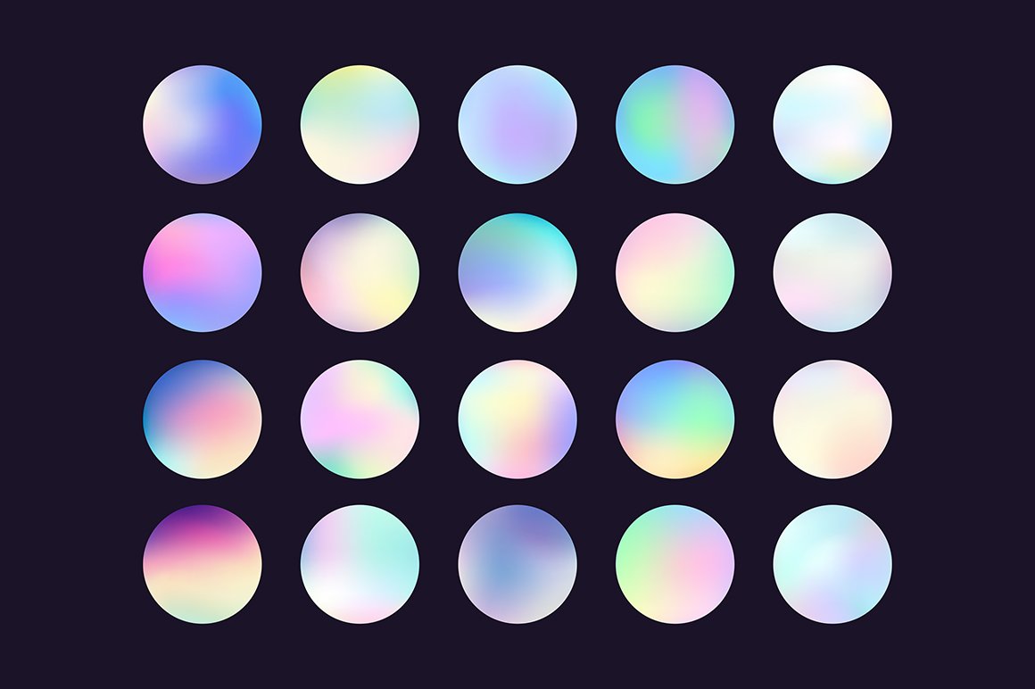 Holographic gradients set 40preview image.