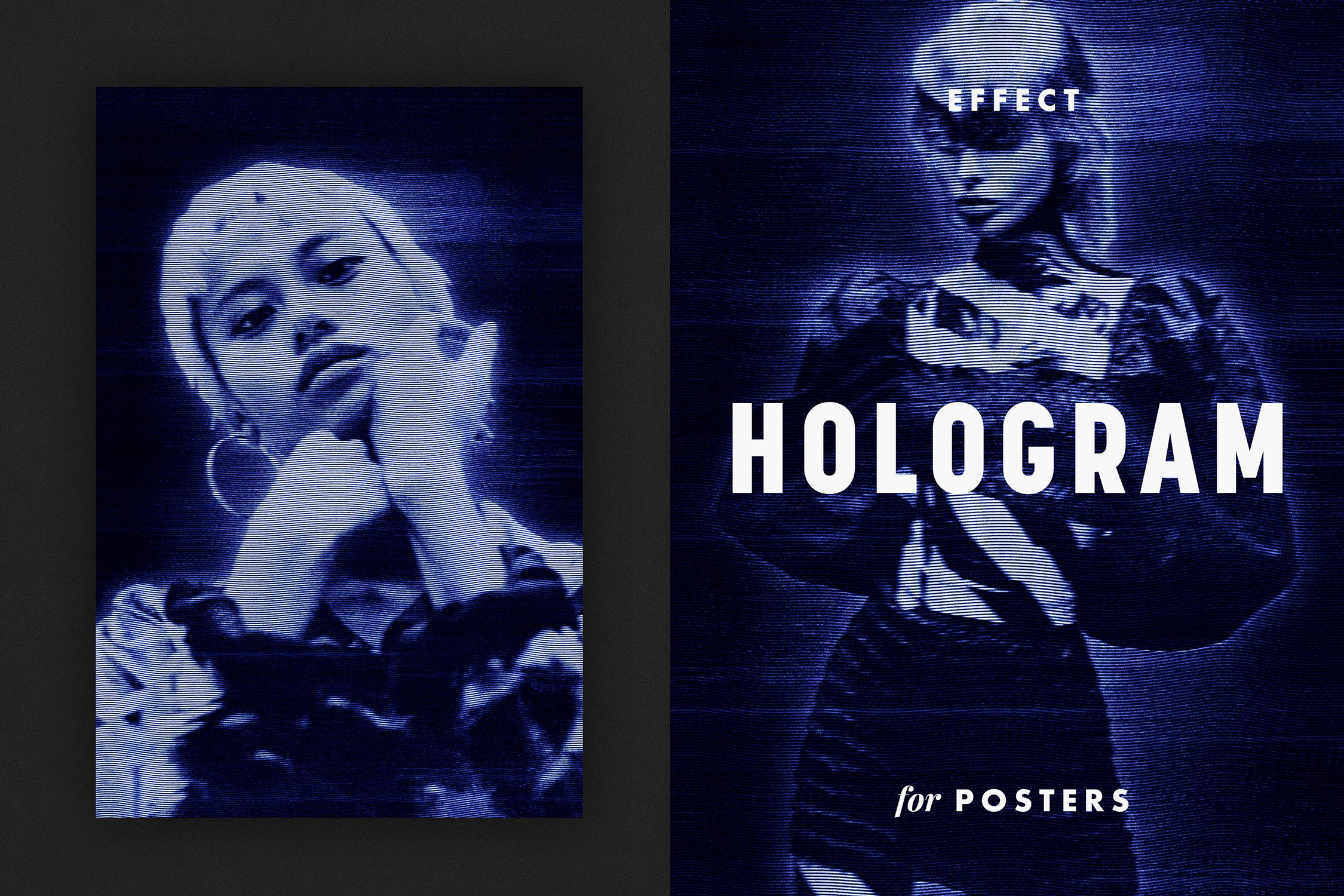 Hologram Effect for Posterscover image.