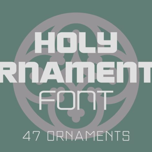 Holy Ornaments Font cover image.