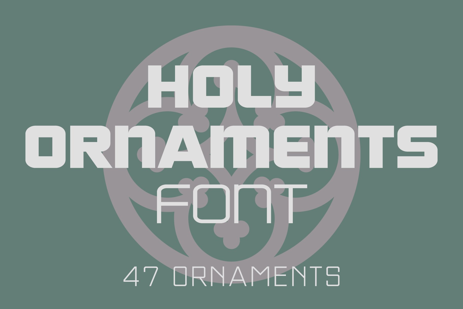 Holy Ornaments Font cover image.