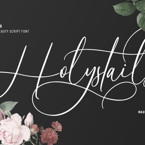 Holystails Beauty Script Font cover image.