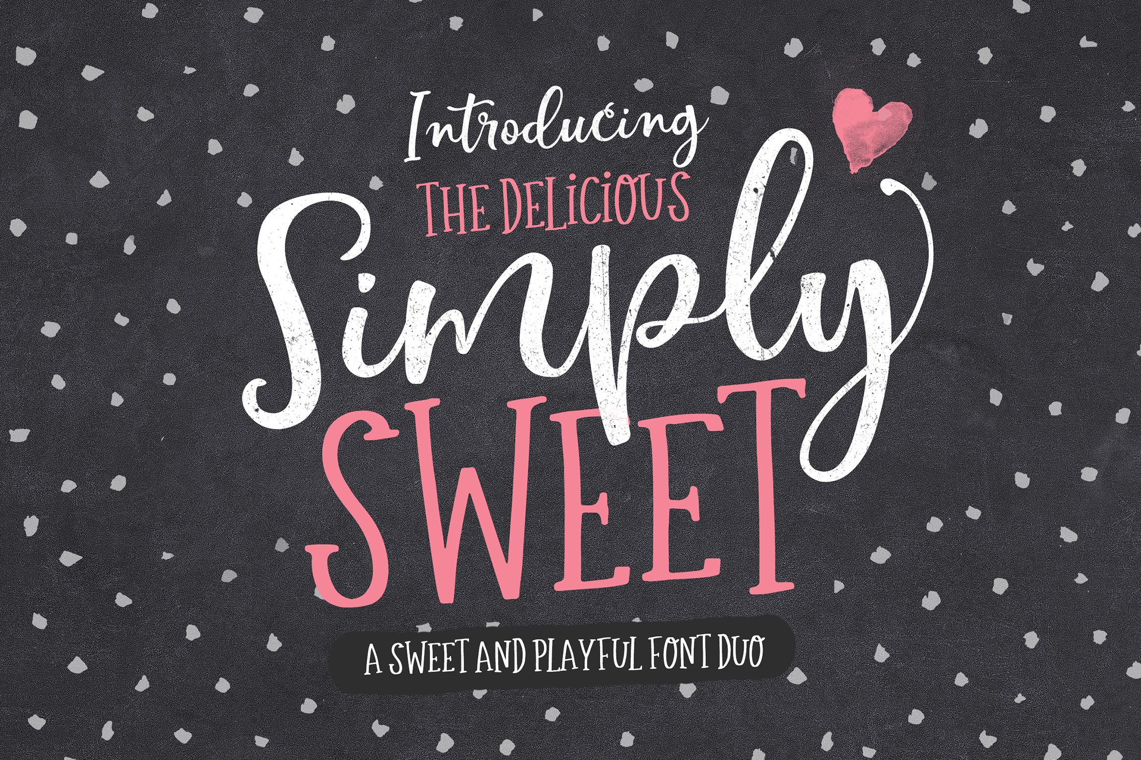 The Simply Sweet Font Duo cover image.