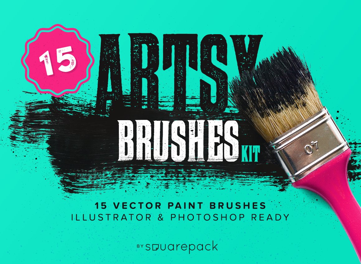 Artsy Paint Brushes Kitcover image.