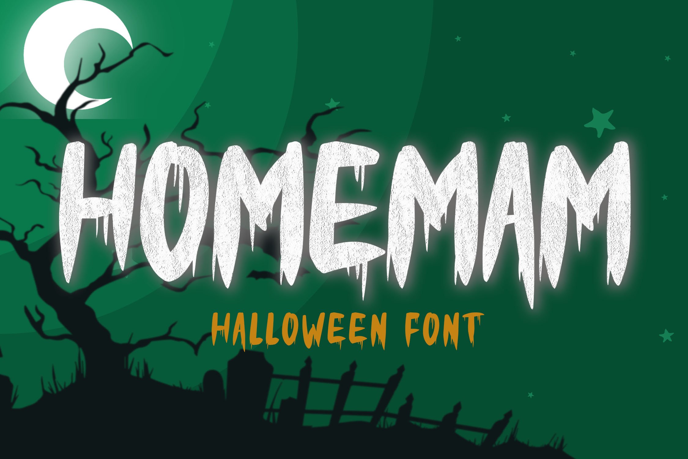 HOMEMAM - Halloween Font cover image.