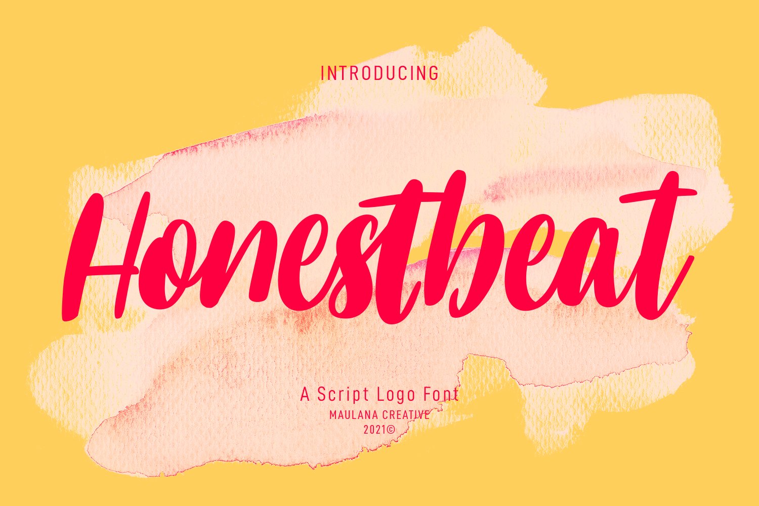 Honestbeat Handwritten Script Font cover image.