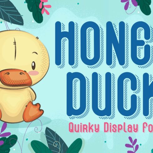Honey Duck - Quirky Shadow Font cover image.
