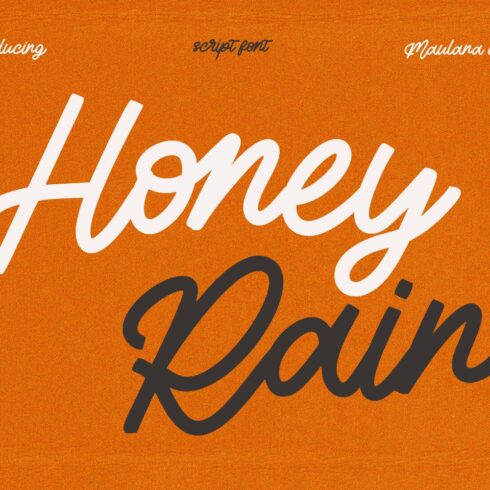 Honey Rain Signature Script Font cover image.